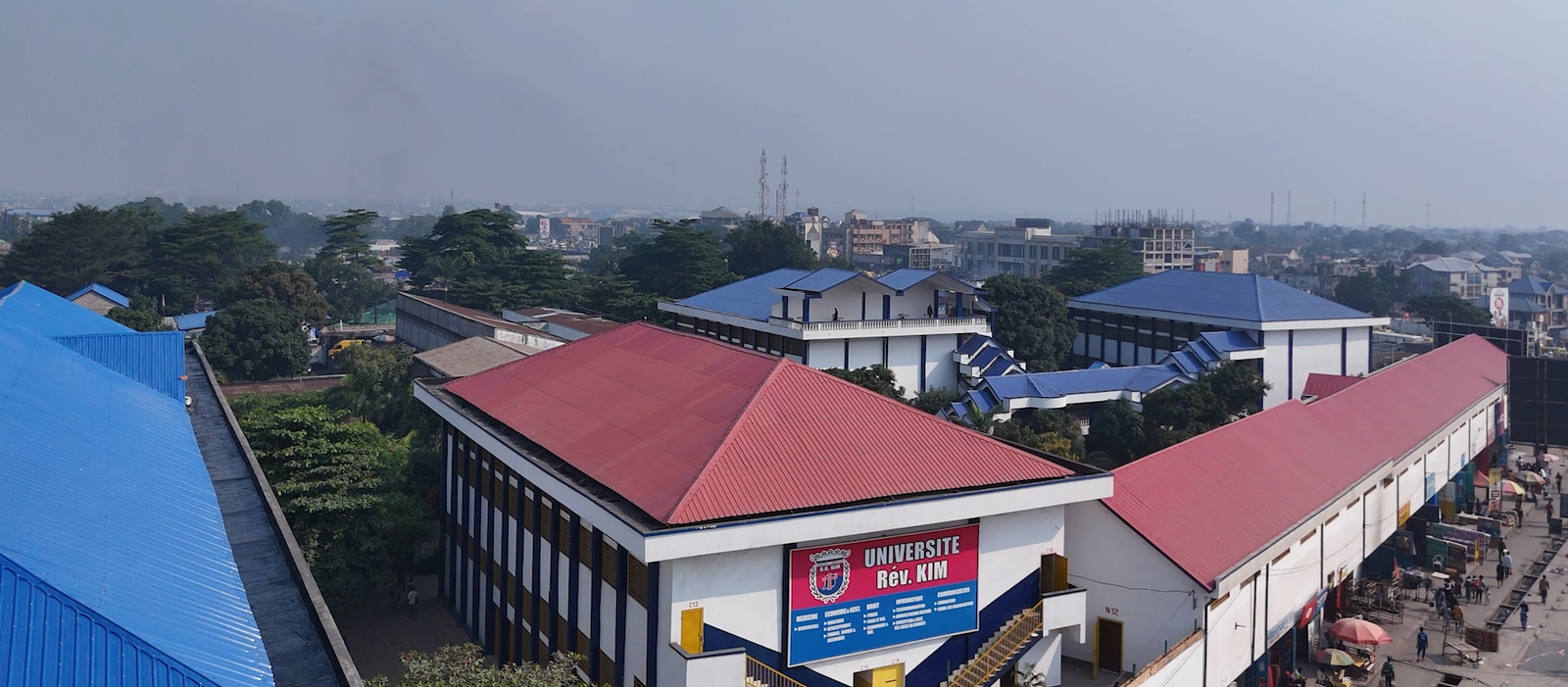 Vue du campus de N'djili de l'Université Révérend KIM